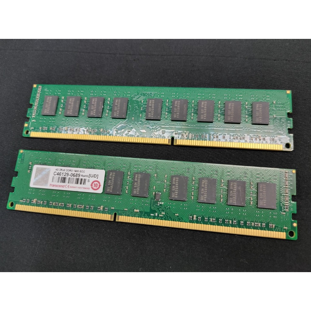 終身保固 創見 Transcend ECC DDR3 4G 4GB 1600 12800 雙面 伺服器 記憶體