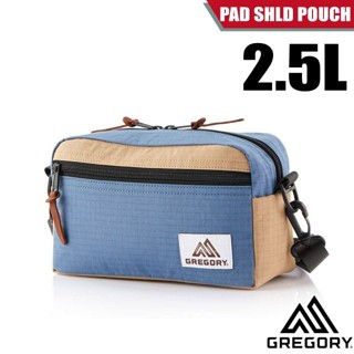 【GREGORY】可調式側背包(M) PAD SHLD POUCH 2.5L 郵差包 斜背包_米黃/藍_65380