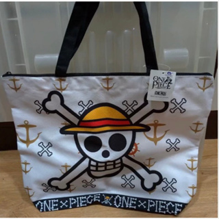 正版授權 海賊王 航海王 One piece 手提側背拉鍊購物袋