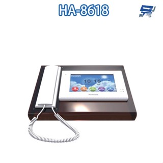 昌運監視器 Hometek HA-8618 8吋 網路管理機 雙向對講 具保全系統連線