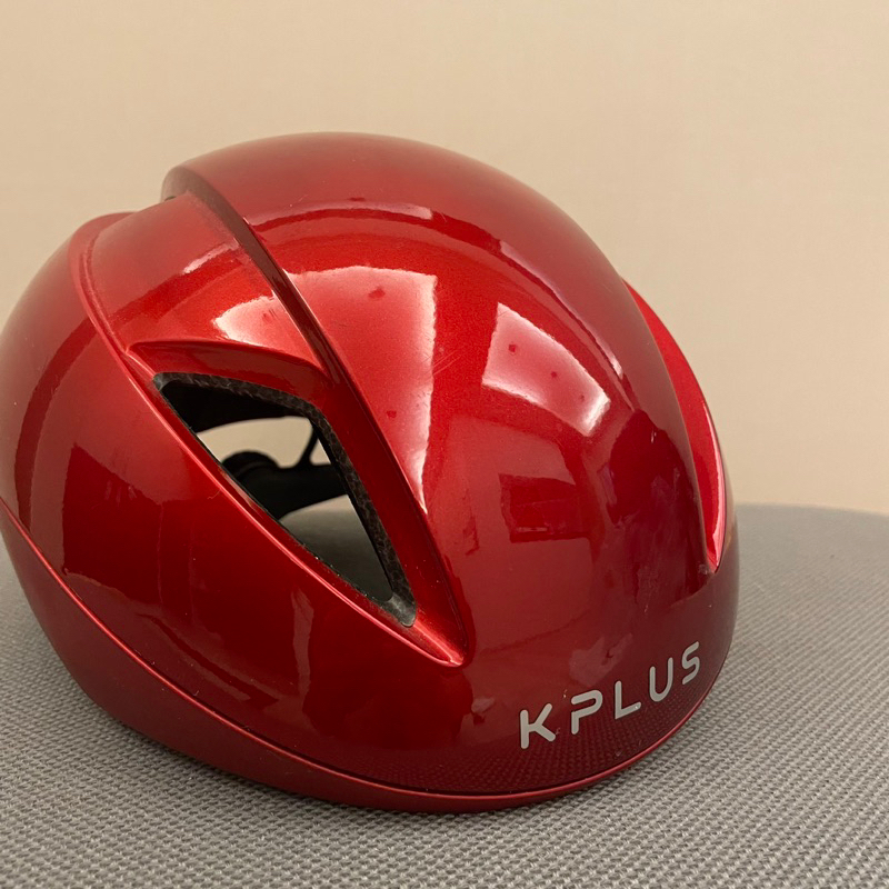 Kplus SPEEDIE系列安全帽金屬紅 兒童腳踏車 滑步車 安全帽  贈 自行車造型車鈴(二手)