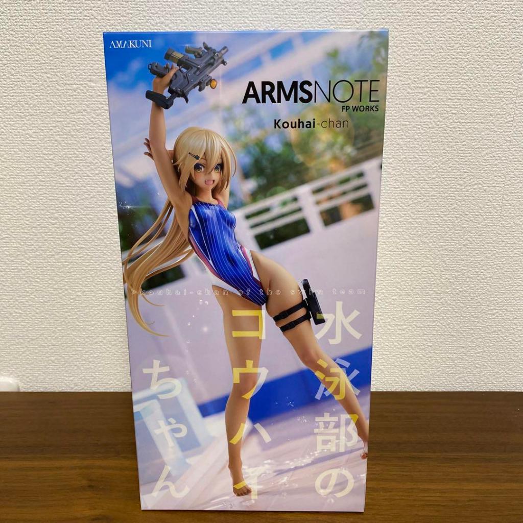 (特價)日版 代購 AMAKUNI HJ限定 ARMS NOTE 水泳部的後輩 1/7 PVC 泳裝 金髮 馬尾 黑肉