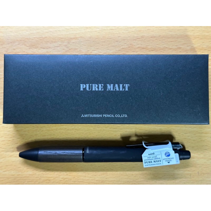 全新 三菱 UNI 日本製 Pure Malt 4+1 木握把 多機能筆 多功能筆