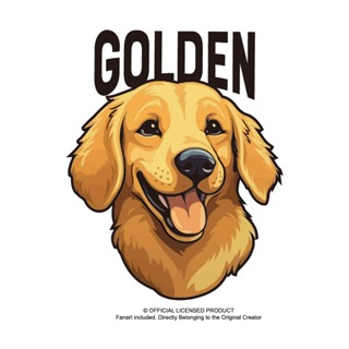 【2件免運】黃金獵犬 Golden Retriever 阿金 萌寵系列 日系潮T 男女款 設計師T恤 創意T恤 短袖_D