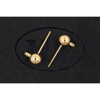 沐錦飾品材料DIY 5MM吊耳全球耳針 50~100入