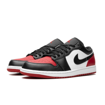 NIKE AIR JORDAN 1 LOW 男款 AJ 復古 紅白黑 籃球鞋 553558161　Sneakers542