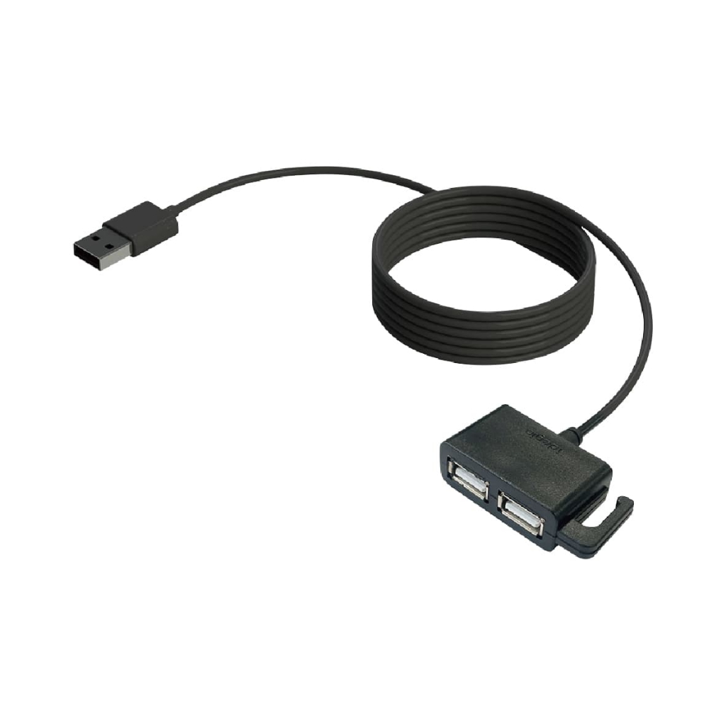 AXS idegia X-317 雙孔USB後座延長充電座4.0A(1.2M)【真便宜】