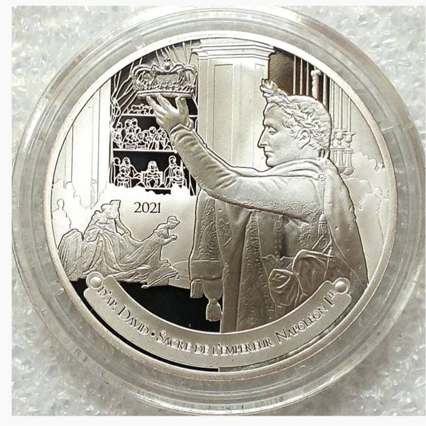 (SE17)  法國  2021年  20歐元精鑄紀念銀幣~拿破崙逝世 200 週年