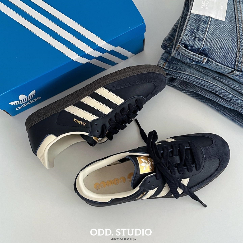 ODD/ Adidas Originals SAMBA OG 白藍 奶藍 寶寶藍 藏青 德訓鞋ID2055 ID2056