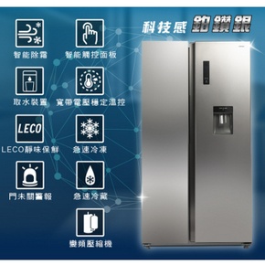 HERAN 禾聯 HRE-F5761V 570公升冰箱大師智能變頻雙門對開電冰箱