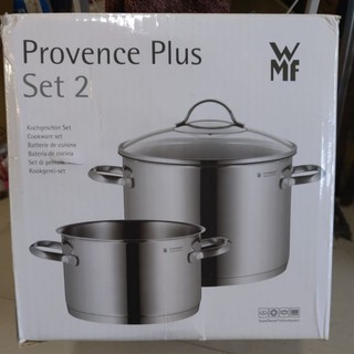 WMF 雙鍋組 Privence Plus 材質18/10 Cromargan 玻璃蓋 外紙箱有破損
