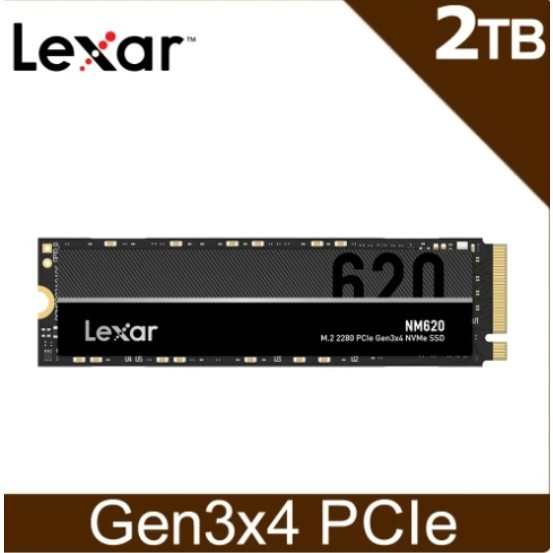 全新 公司貨 2TB M.2 PCIe SSD Lexar雷克沙NM620 (5年保)