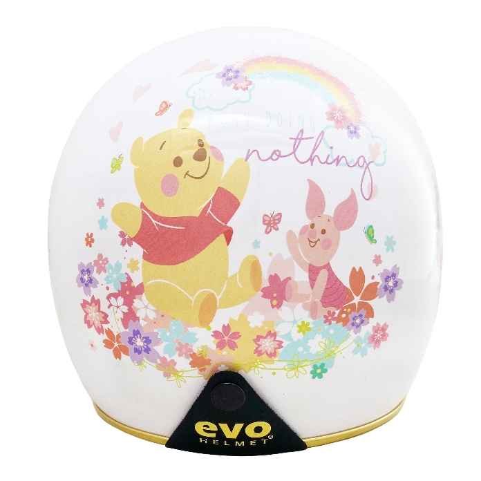 [ 十分 ] EVO 騎士帽 迪士尼 小熊維尼 小豬  皮革 精裝 復古 正版授權   安全帽 台灣 檢驗合格 四分之三