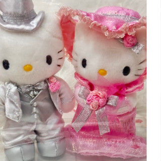 日本進口Hello Kitty貴公子貴婦娃娃婚禮全新未拆封過