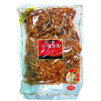 日本 筑中 北海道 干貝唇 辣味 500g  日本原裝  烤干貝唇  北の味浪漫    北之味浪漫