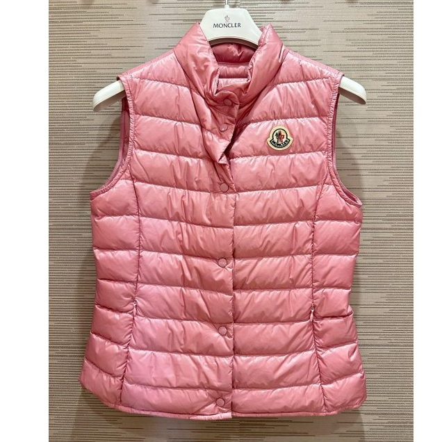 *漢森精品服飾* moncler Liane 羽絨 背心 外套 粉 可手水洗 現貨 青年款=女XXS~XS