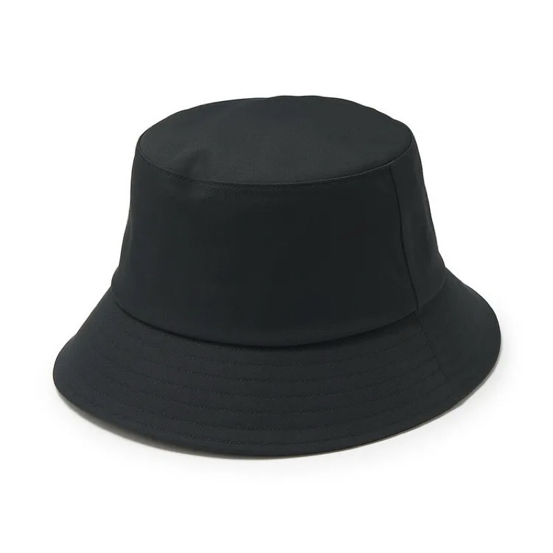 無印良品-漁夫帽/有簷帽/防潑水/黑色
