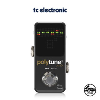 tc electronic Polytune 3 Noir 踏板式調音器 黑色【桑兔】