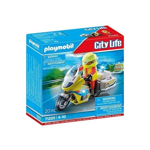 救援摩托車 City Life (playmobil摩比人) 71205