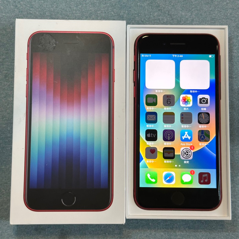 iPhone SE 3 128G 紅 功能正常 二手 IPhonese3 se3 4.7吋 apple 螢幕細微刮傷