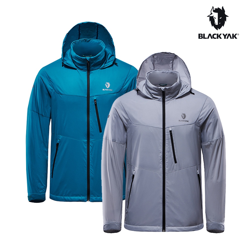【BLACKYAK】男 WINDTAKER保暖外套(藍綠/銀灰)-輕量保暖外套|CB2MJ204|1BYPDF3003