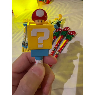 【全新】日本 大阪 環球影城 瑪利歐 Nintendo 超級任天堂 問號 蘑菇 原子筆 蘑菇彈跳 聖誕節 交換禮物