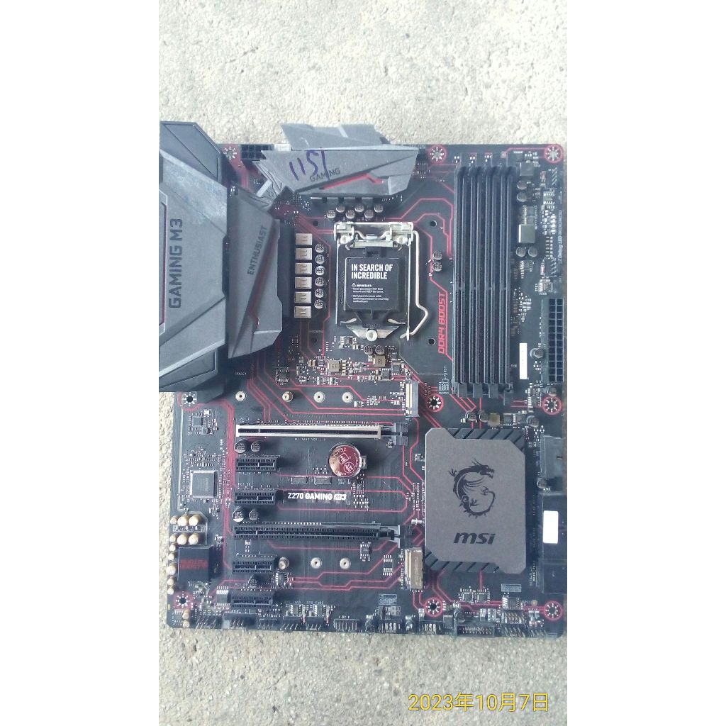 微星 MSI Z270 GAMING M3 LGA1151 主機板 良品