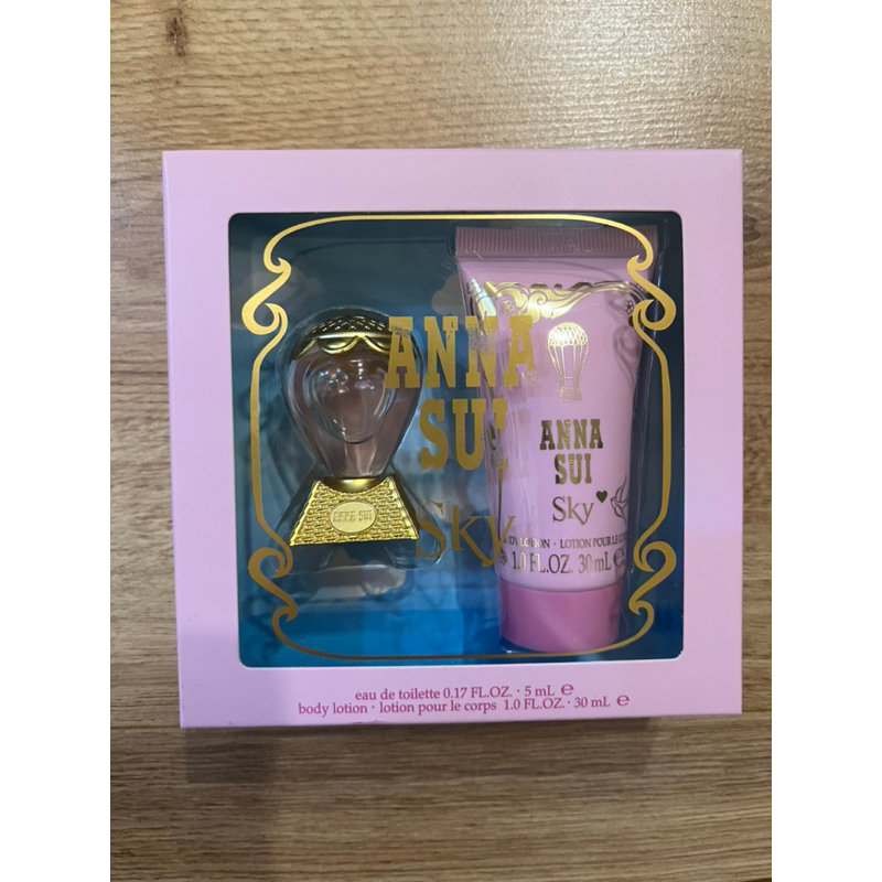 anna sui 綺幻飛行浪漫香氛組(淡香水5ml+身體乳30ml)