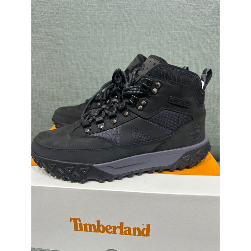 踢不爛Timberland Greenstride™ Motion 6 防水中筒健行鞋（男款黑色）9.5 (可議價）