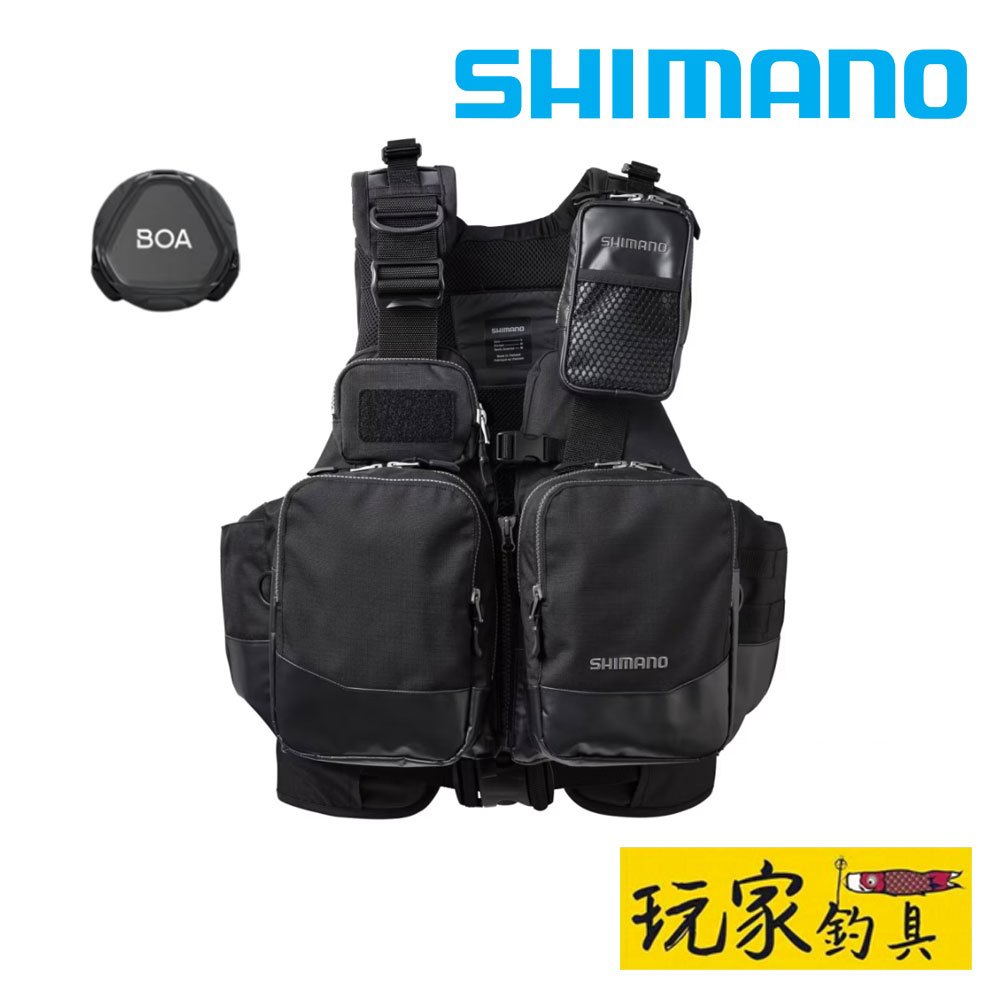 ｜玩家釣具｜SHIMANO VF-275W 23年新款 旗艦款 頂級 路亞救生衣 搭載BoA旋鈕