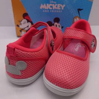 立足運動用品 童鞋 17號-22號 Disney迪士尼授權 米妮米奇 造型魔鬼氈室內鞋 D120444 粉