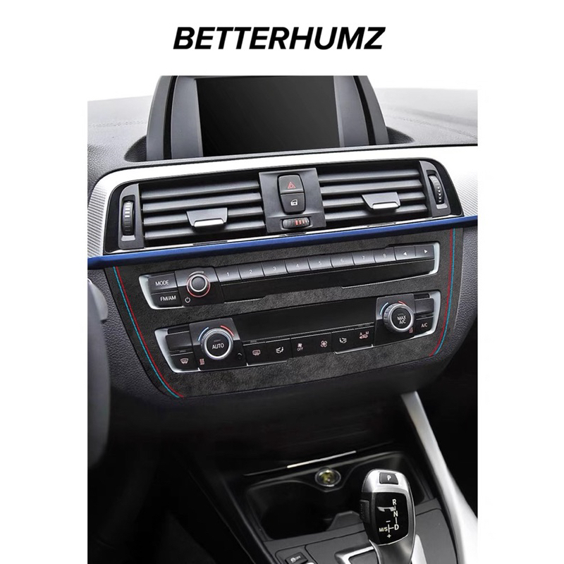 Alcantara BMW 寶馬1系2系麂皮內飾改裝118i 120i中控台空調CD面板裝飾麂皮車貼