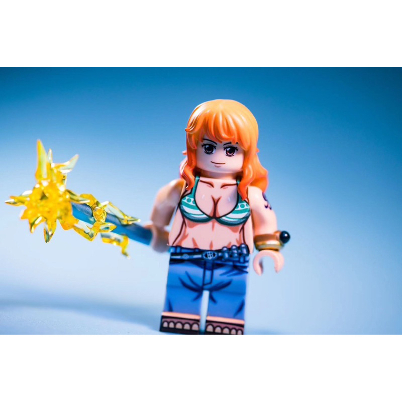 第三方 All Blue 娜美 航海王 海賊王 2表情 配件 LEGO 樂高 人偶
