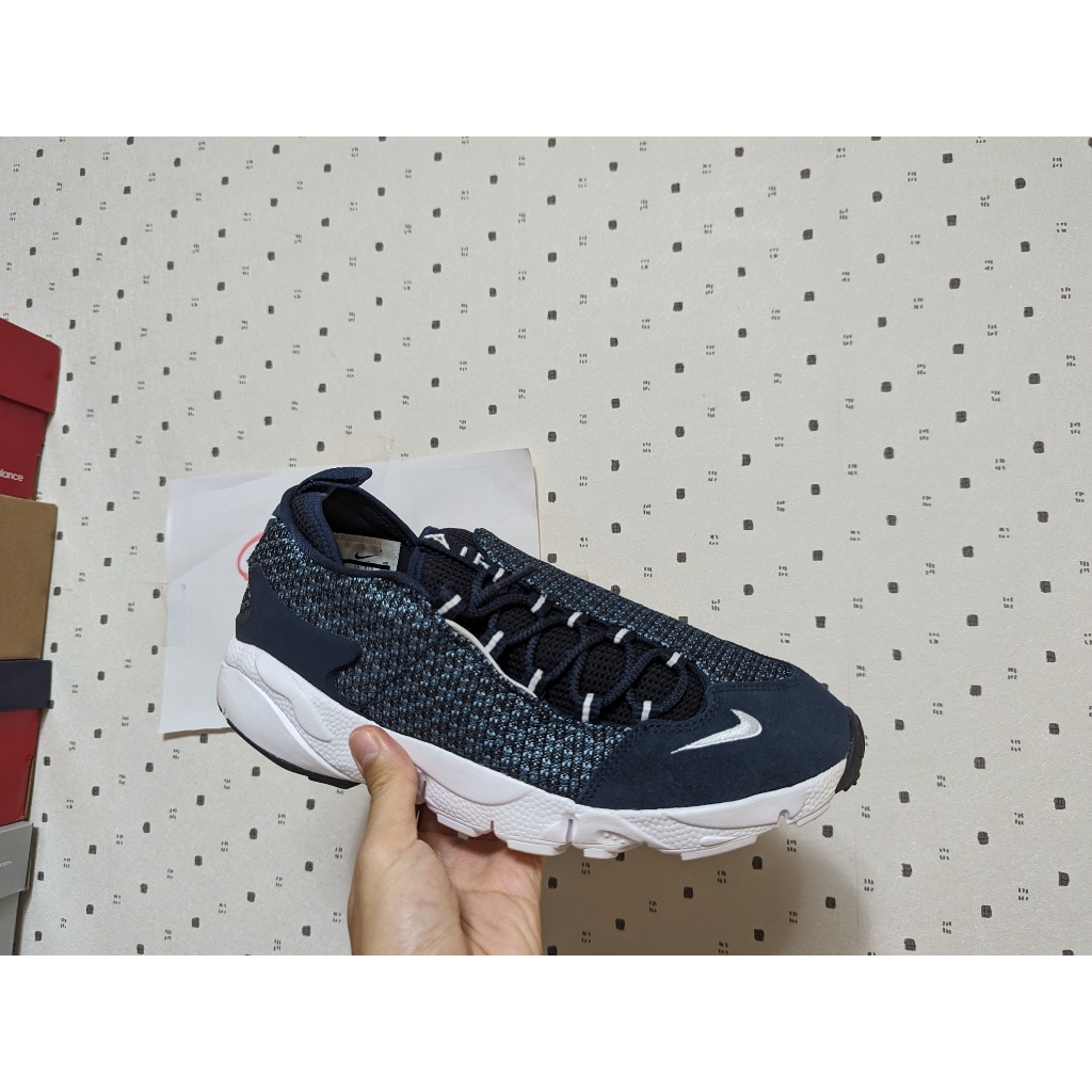 SYG NIKE AIR FOOTSCAPE NM JCRD us10 深藍 編織側綁慢跑鞋 忍者鞋