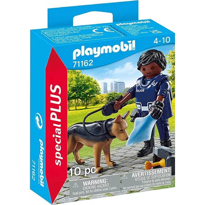 鍾愛一生德國玩具 Playmobil 摩比 71162 警察與警犬