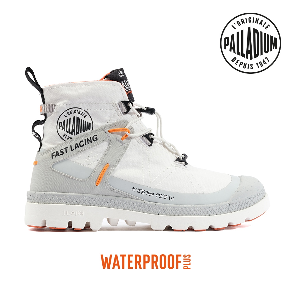 PALLADIUM PAMPA TRAVEL L+ WP+快穿輕量防水靴-女-白