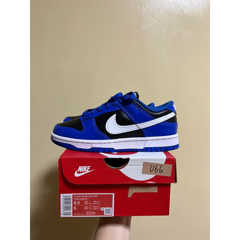 Nike Dunk low 黑藍 女款 23.5cm