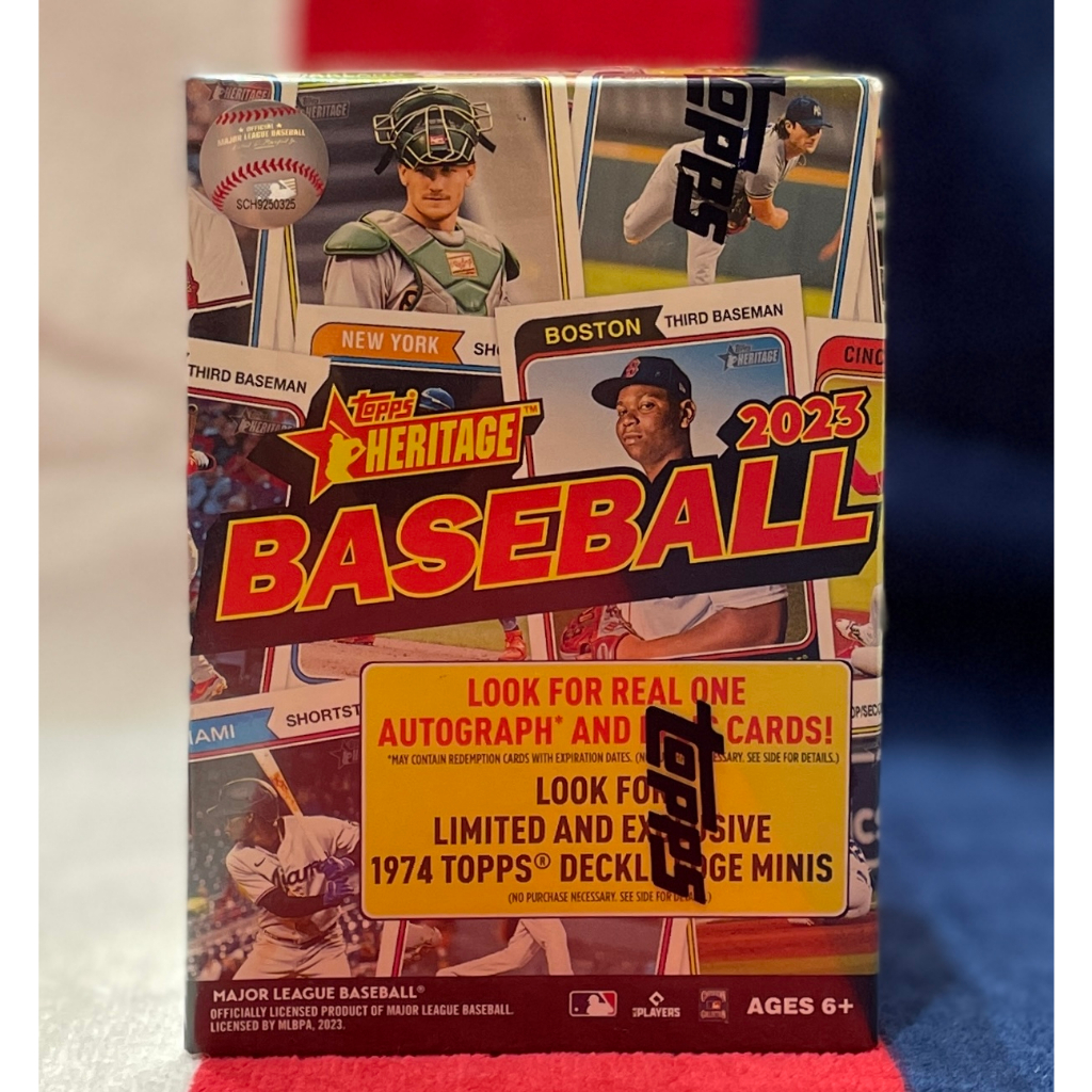 全新 2023 Topps Heritage Baseball Blaster 棒球卡盒
