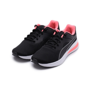 PUMA 慢跑鞋 TRANSPORT 黑螢光粉 網布 運動鞋