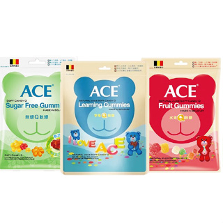 ACE Q軟糖 5種口味 水果 字母 無糖 酸Q 可樂