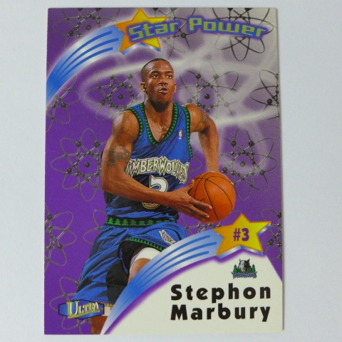 ~Stephon Marbury/馬布瑞~NBA球星/馬大帥.1998年Ultra Star Power特殊卡
