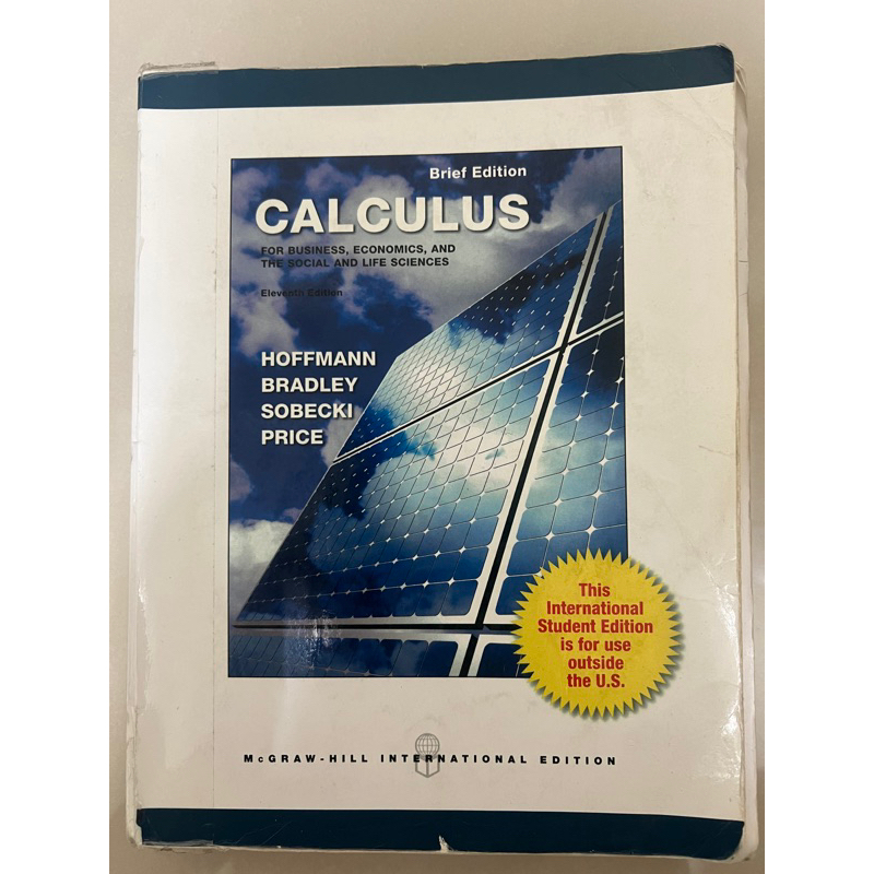 applied calculus 微積分 高科大用書（二手 有筆記與使用痕跡）