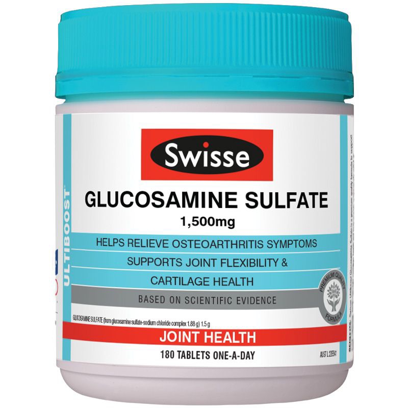 澳洲代購現貨 Swisse 氨基葡萄糖營養片 180片 Swisse Glucosamine Sulfate