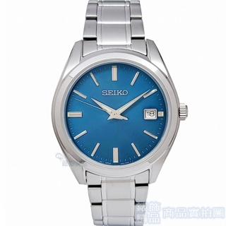 SEIKO 精工 SUR525P1手錶 日期 藍面 藍寶石水晶鏡面 鋼帶 男錶【澄緻精品】