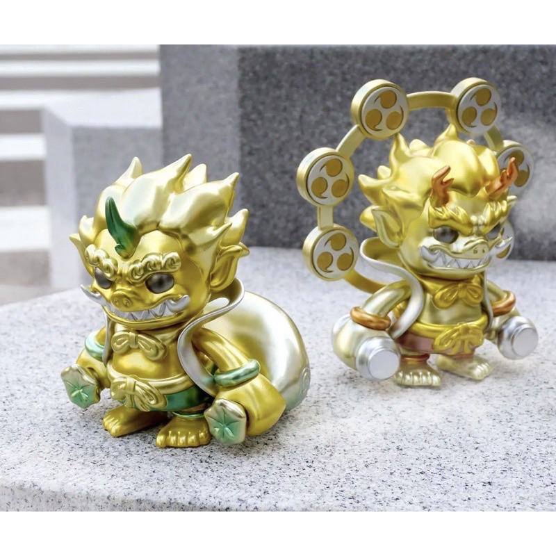 🔥現貨🔥intoy 風神 雷神 黃金體驗 KAI 3D art 聯名 金色 公仔 模型 TTF 玩具展 2022 限量