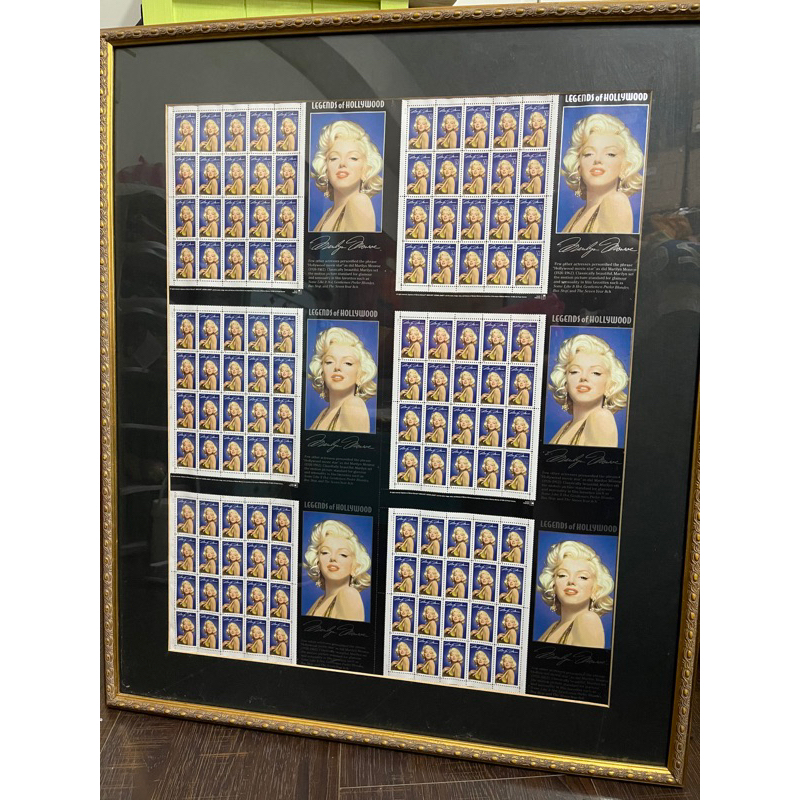 1995年 美國瑪麗蓮夢露郵票 6張全版