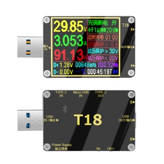 炬為T18 電流表 USB 3.0 PD/QC2.0/QC3.0/QC4.0 1.8吋彩色螢幕