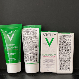 Vichy 薇姿 水楊酸植萃奇蹟潔膚凝膠15ml 植萃奇蹟精華 3ml 旅行組 攜帶好用 試用品容量