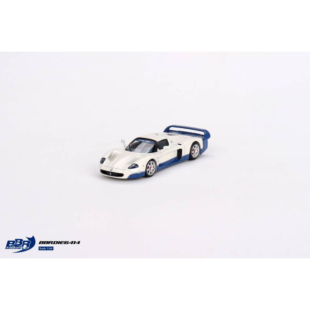 預購 BBR 1:64 瑪莎拉蒂 Maserati MC12 白 藍 模型車 小汽車 餓球玩具