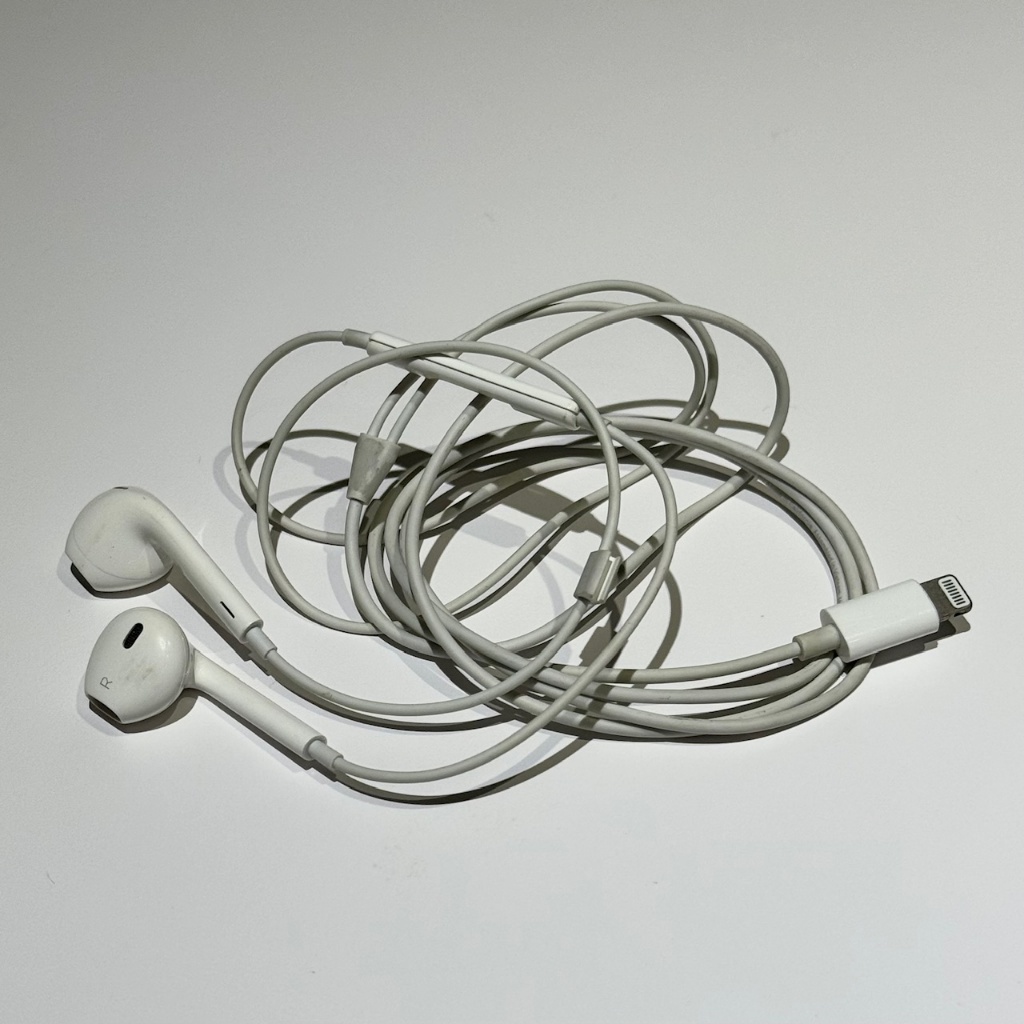 APPLE 有線耳機 earpods Lightning 蘋果 (二手)